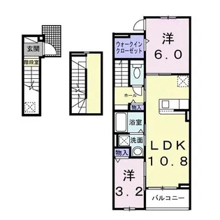 ヒカルサ豊橋牟呂水神【3階】の間取り