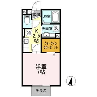 リベラ湘南【1階】の間取り