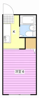 スクエア国安W【1階】の間取り