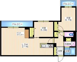 プレシデンスガーデン日吉【2階】の間取り