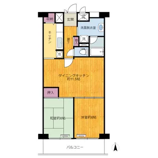 赤羽スカイハイツ【9階】の間取り