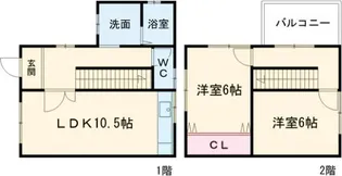 奈良県奈良市法蓮町【一戸建】の間取り