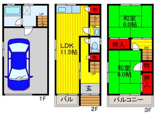 大阪府門真市桑才新町【一戸建】の間取り