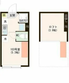 ハーモニーテラス上井草V【1階】の間取り