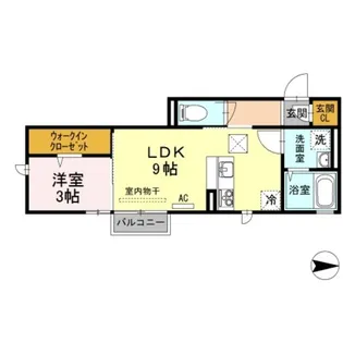 ルシアエスパシオ【1階】の間取り