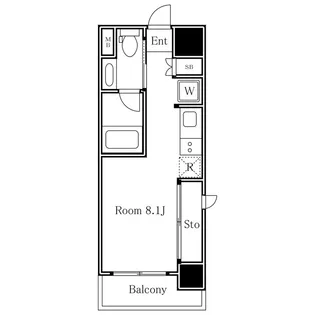 レジディア中目黒II【4階】の間取り