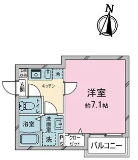 TK WILL 清瀬【2階】の間取り