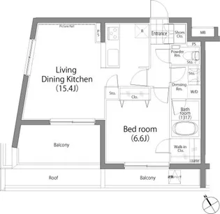ラ・プレス神宮前【4階】の間取り