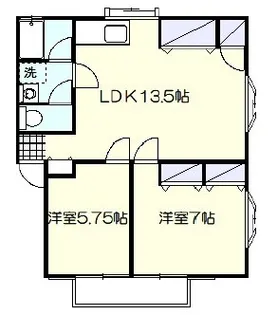 ハイツシャローム【2階】の間取り