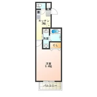 フジパレス東粉浜【2階】の間取り