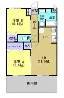 Sunny Forest T【1階】の間取り