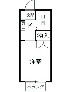 シャトー武蔵野【2階】の間取り