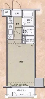 1Kの間取り画像