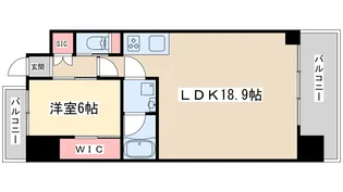 プレジオ新大阪EURO【8階】の間取り