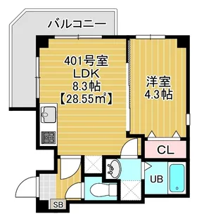 ガーネットコートII【4階】の間取り