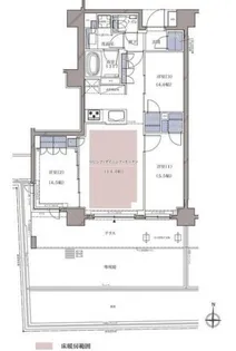 ディームス横濱青木町【1階】の間取り