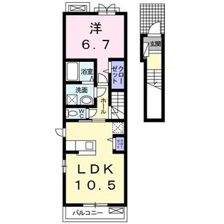 エレガンテ【2階】の間取り