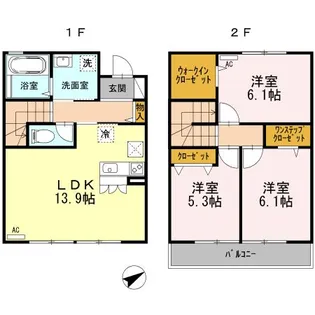 東京都府中市西府町4【一戸建】の間取り
