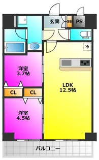 エフパルク高宮II【5階】の間取り