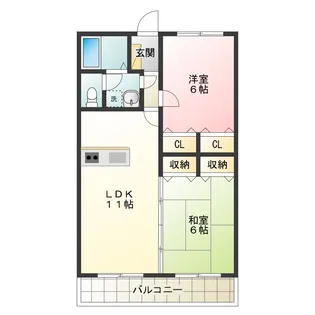 徳島県徳島市西新浜町2【マンション】の間取り