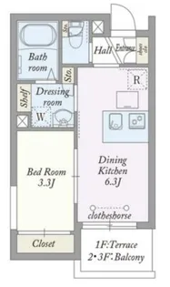 My Style vintage 高輪【1階】の間取り