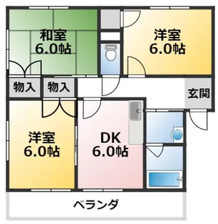 3DKの間取り画像