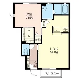 スミッコカトB【1階】の間取り