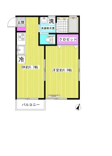 Kコーポ【2階】の間取り