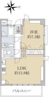 エステート左門【3階】の間取り