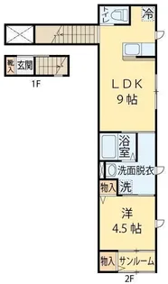 フォレスタ上杉【2階】の間取り