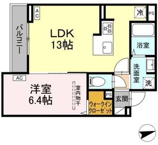 セレスティア祖師谷【2階】の間取り