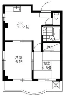 ミツエイハイツ【4階】の間取り