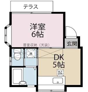 ピュアハウス【1階】の間取り