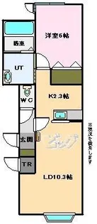 カーサルシア新町A【1階】の間取り