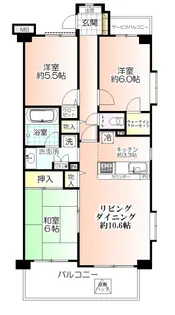レーベンハイムひばりヶ丘【2階】の間取り