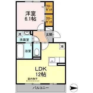 ピソラフィネ【2階】の間取り