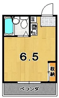 フレンドリー二条【3階】の間取り