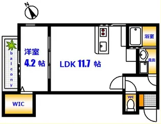 リノリノアパートメント舟入南【2階】の間取り