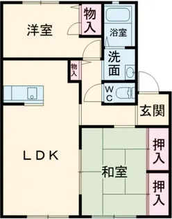 サンハイツ加古川II【1階】の間取り