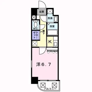 ヴェルビュー【1階】の間取り