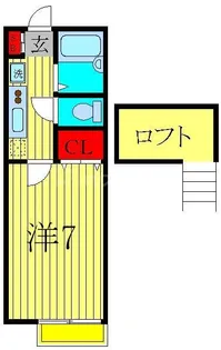 シャイングリーンA【2階】の間取り