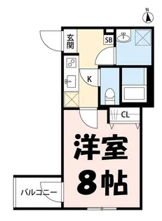 ソレイユ与野【1階】の間取り