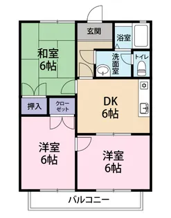 グリーンヒル赤池E【2階】の間取り