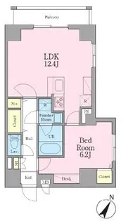 グランレスト文京茗荷谷【5階】の間取り