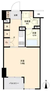 東京都江東区深川2【マンション】の間取り