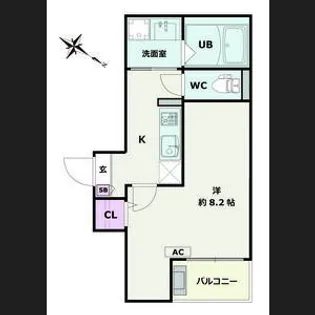 埼玉県白岡市小久喜【アパート】の間取り