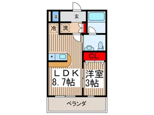 ヴィラ・デル・ソル【1階】の間取り