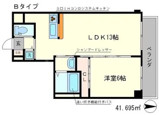 TheManorHouse西院【2階】の間取り