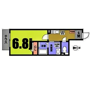 パルトネール大倉山【1階】の間取り