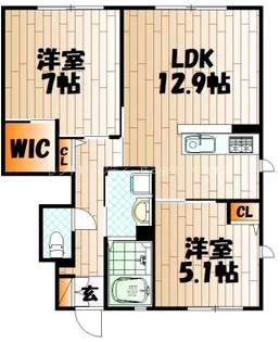 MAST高峰町【1階】の間取り